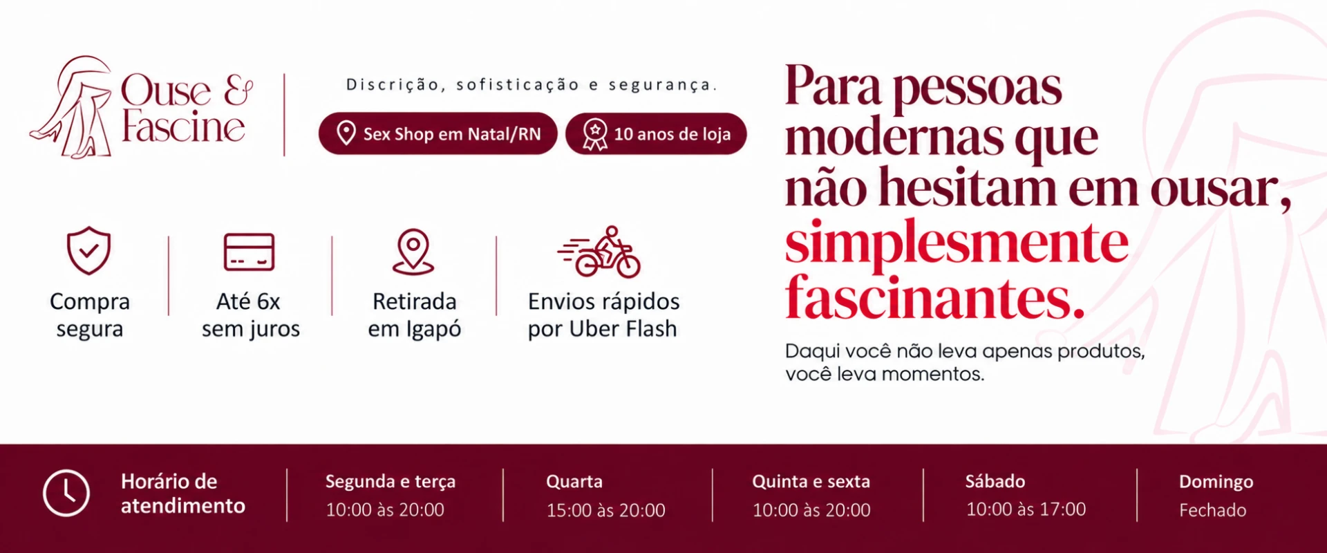 Ouse & Fascine — Sex Shop Online em Natal/RN